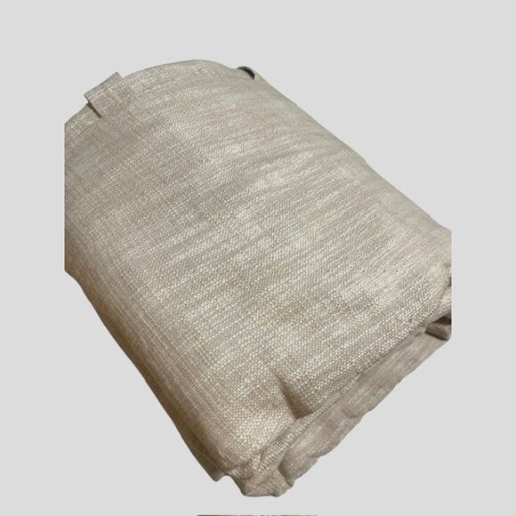 Pottery Barn Seaton Textured Cotton Blackout Curtain | 100 x 84 Oatmeal - Picture 7 of 10